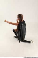 Naty BATGIRL KNEELING POSE 2